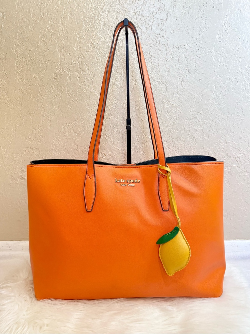kate spade Orange Leather tote Bag